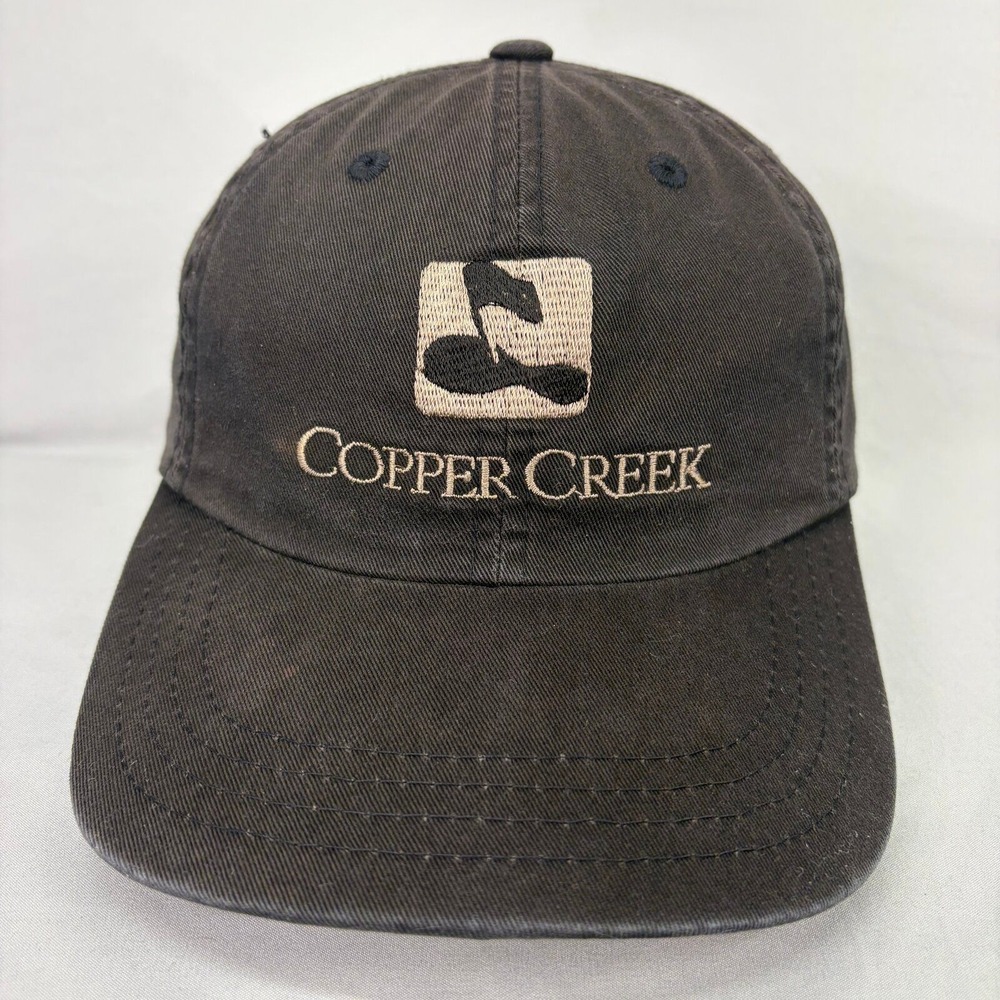 Imperial Hat Copper Creek Golf Cap Mens OSFA Black Embroidered Strapback